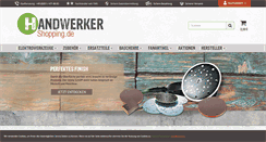 Desktop Screenshot of handwerkershopping.de